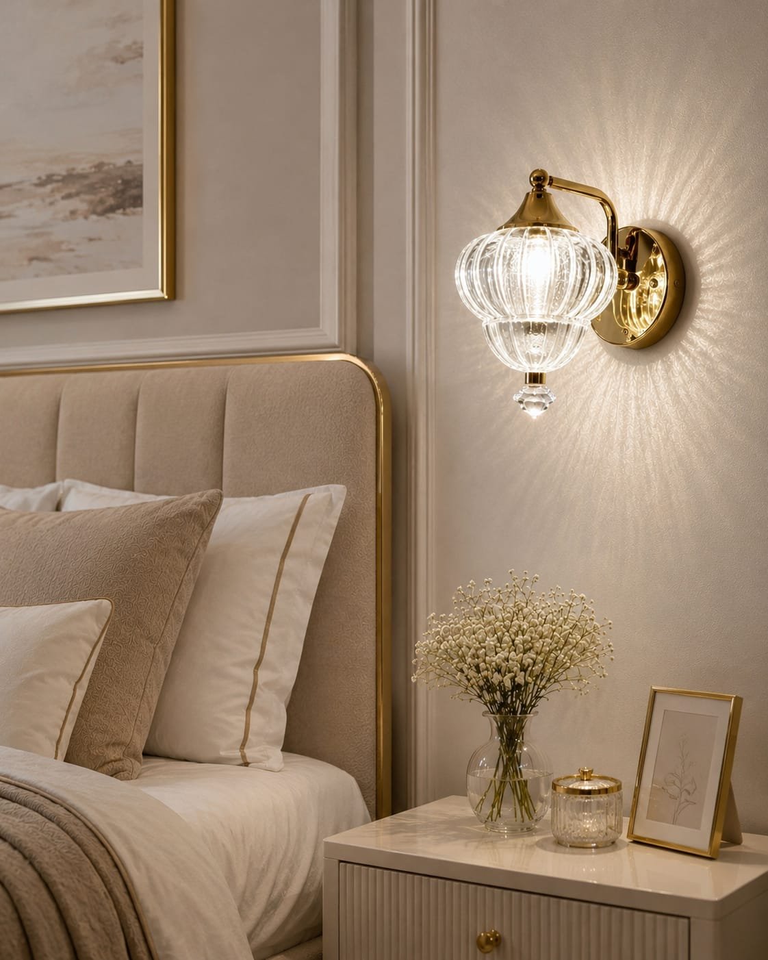Vintage Glass LED Wall Light