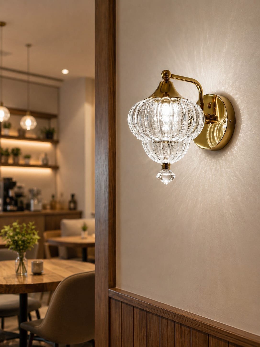Vintage Glass LED Wall Light
