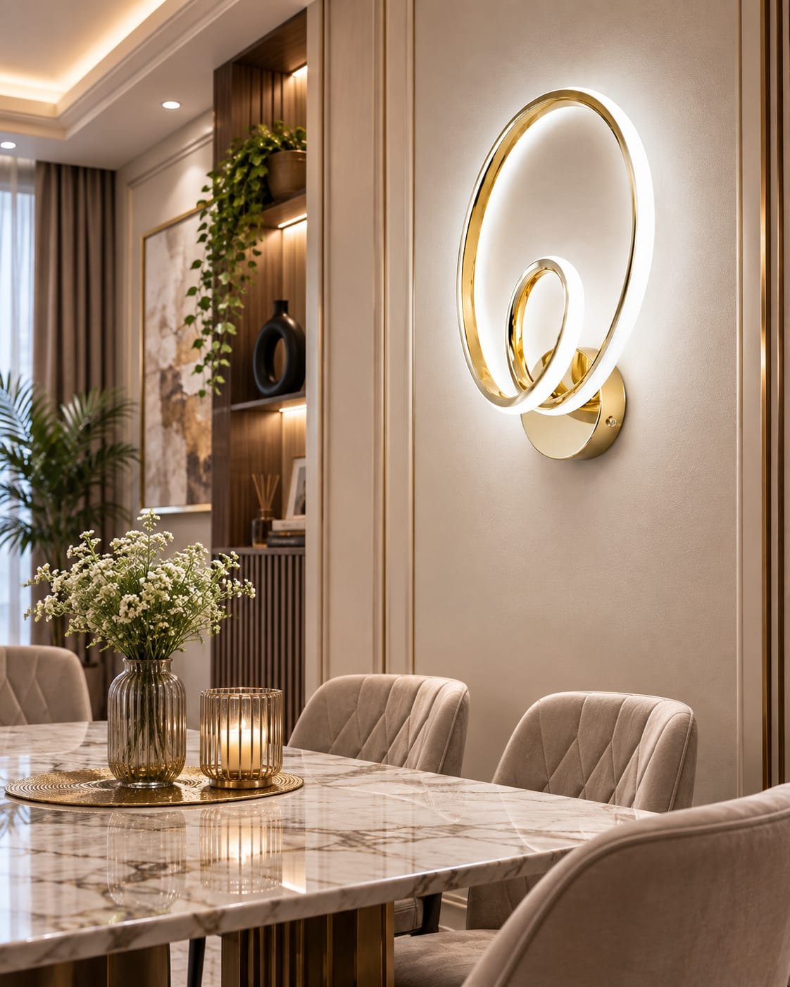 Double Ring LED Wall Light