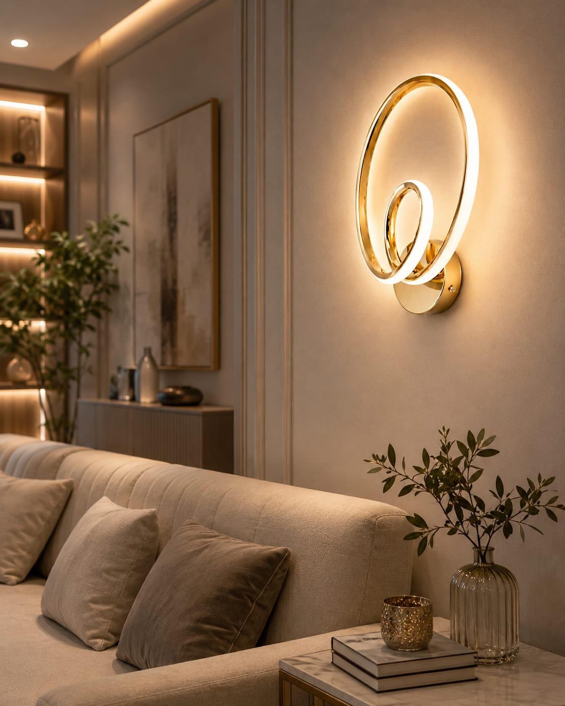 Double Ring LED Wall Light
