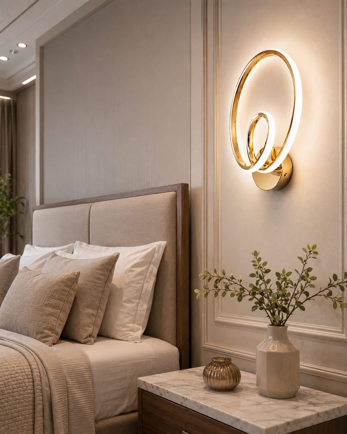 Double Ring LED Wall Light