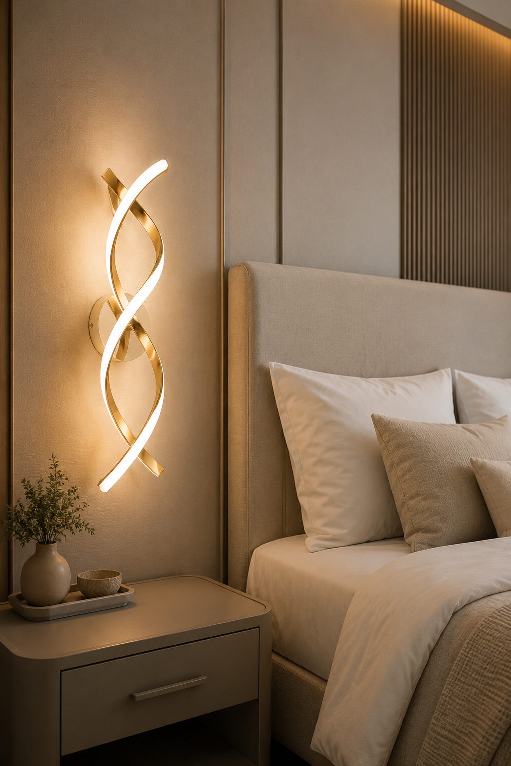 Spiral LED Wall Light