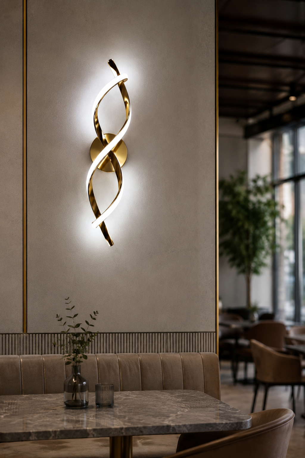 Spiral LED Wall Light