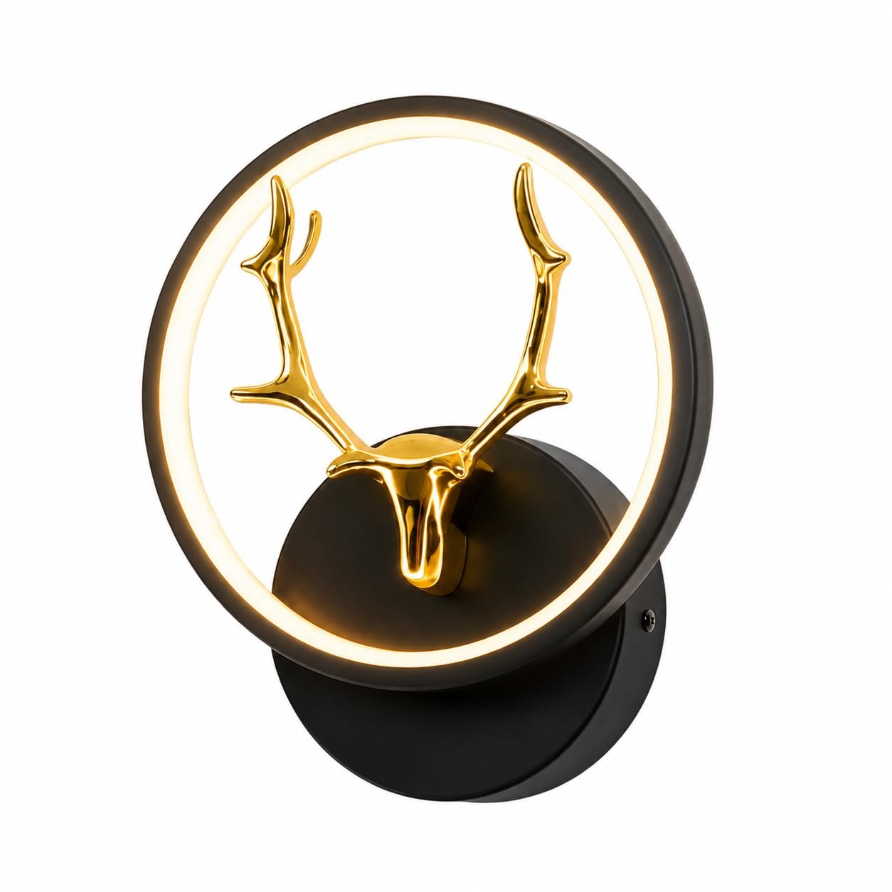 Antler Halo Deer LED Wall Light