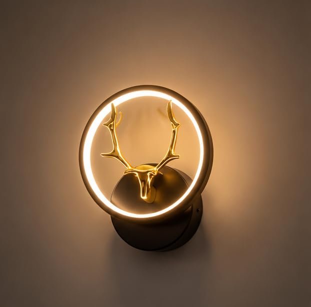 Antler Halo Deer LED Wall Light