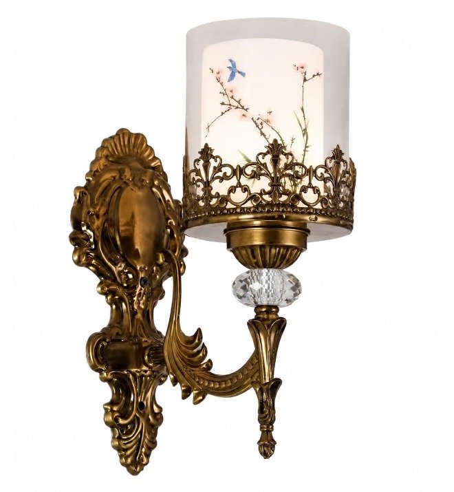 Heritage Brass Wall Light