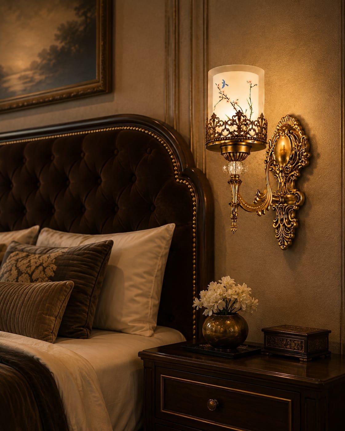 Heritage Brass Wall Light