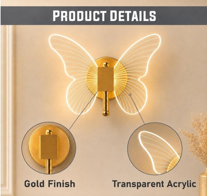 Butterfly LED Wall Light