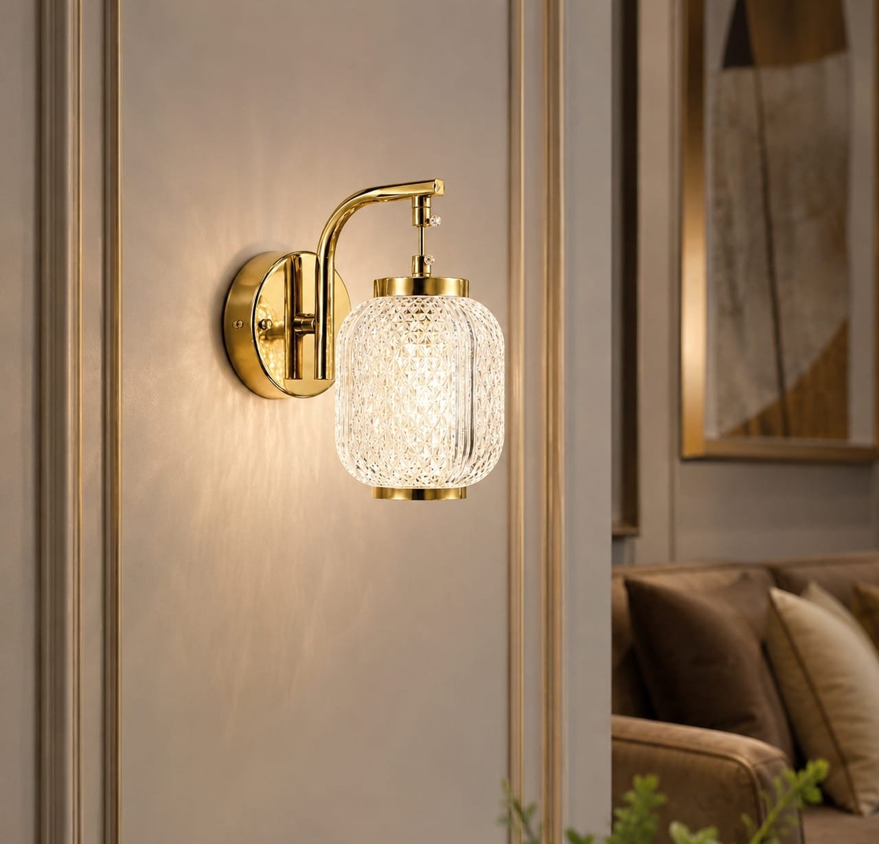 Crystal LED Wall Light