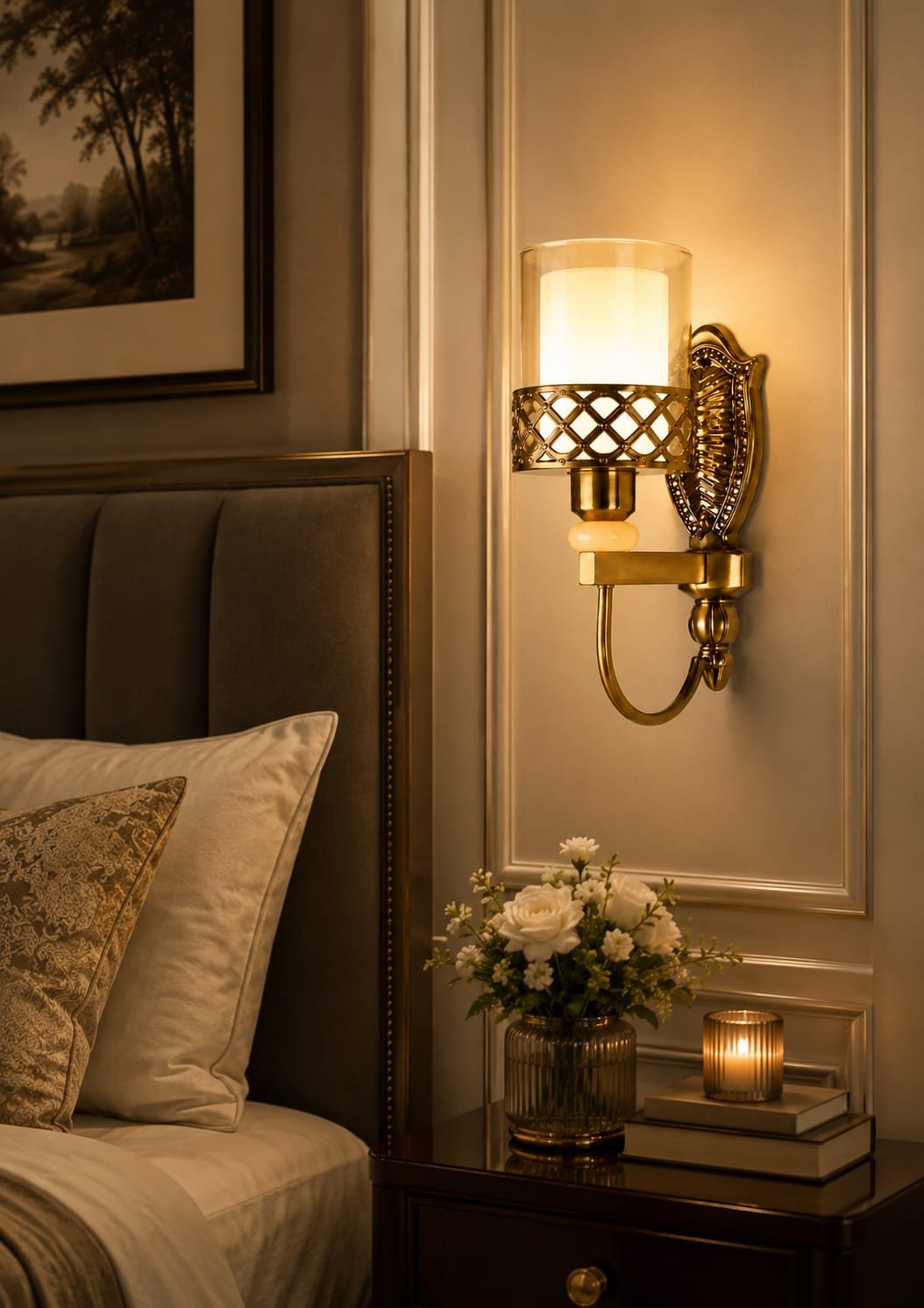 Ornate LED Wall Light