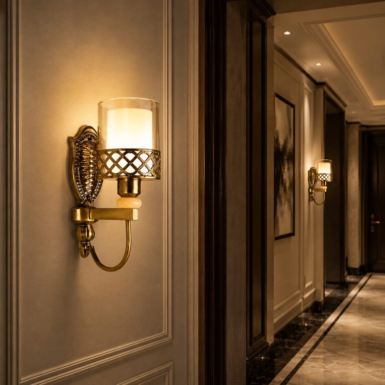 Ornate LED Wall Light