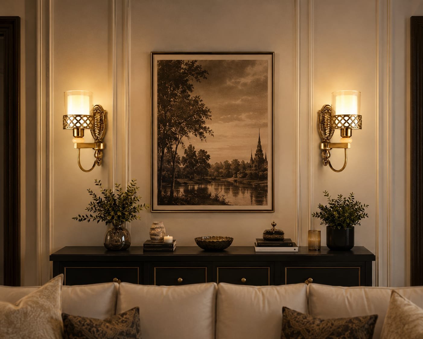 Ornate LED Wall Light
