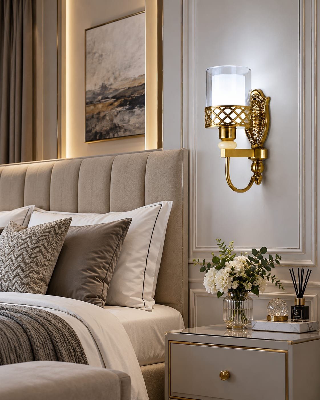 Ornate LED Wall Light