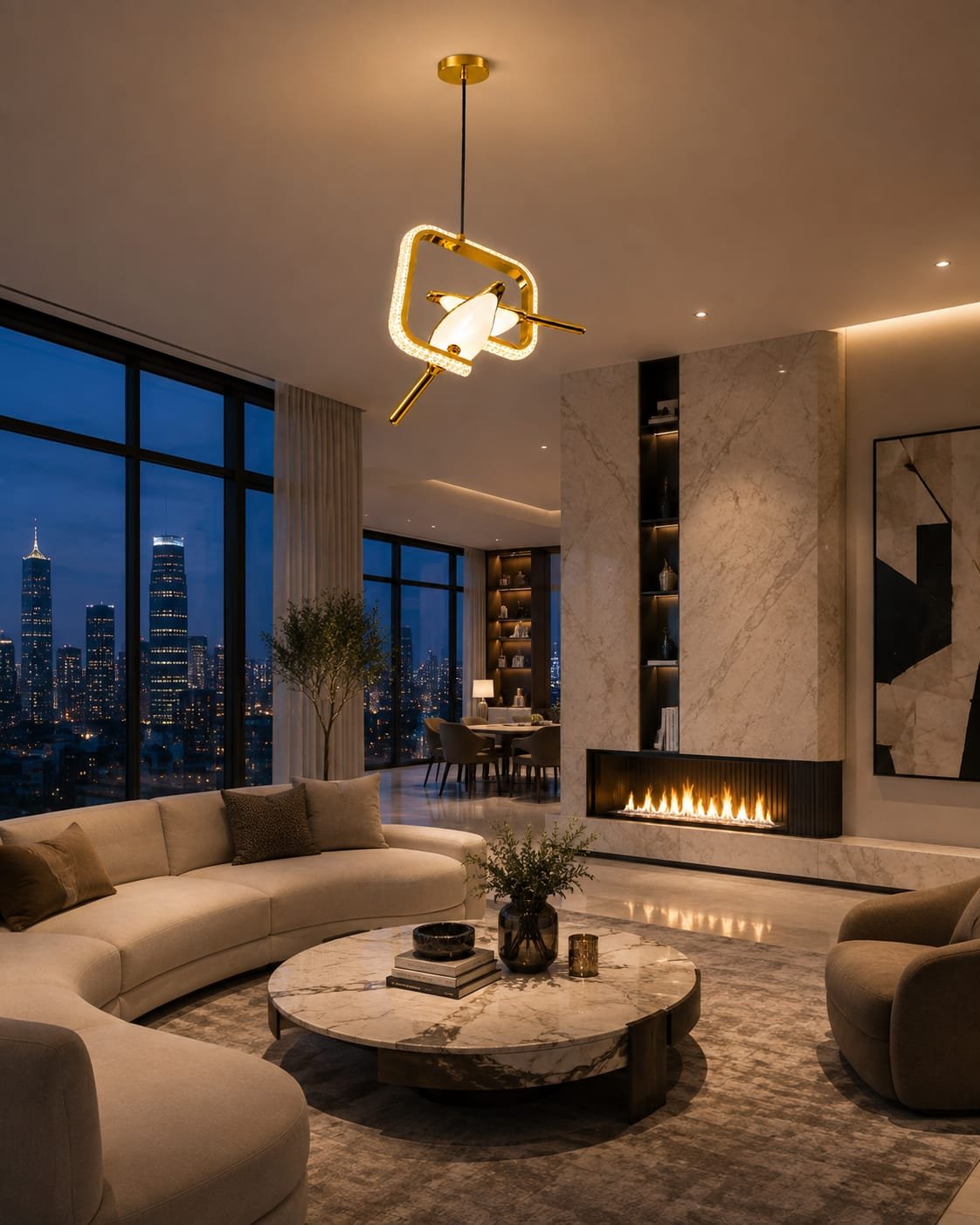 Double Bird LED Wall Light