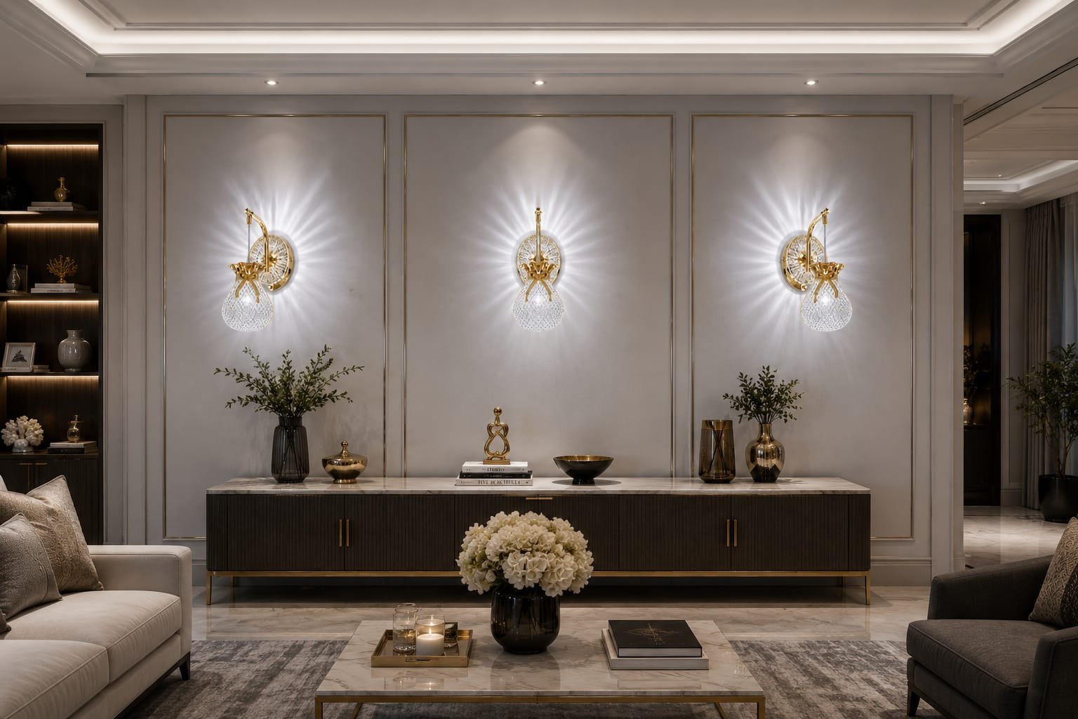 Pearl Drop LED Wall Light