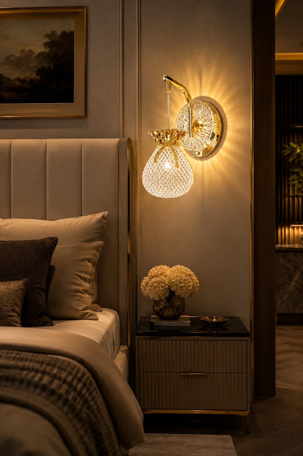 Pearl Drop LED Wall Light