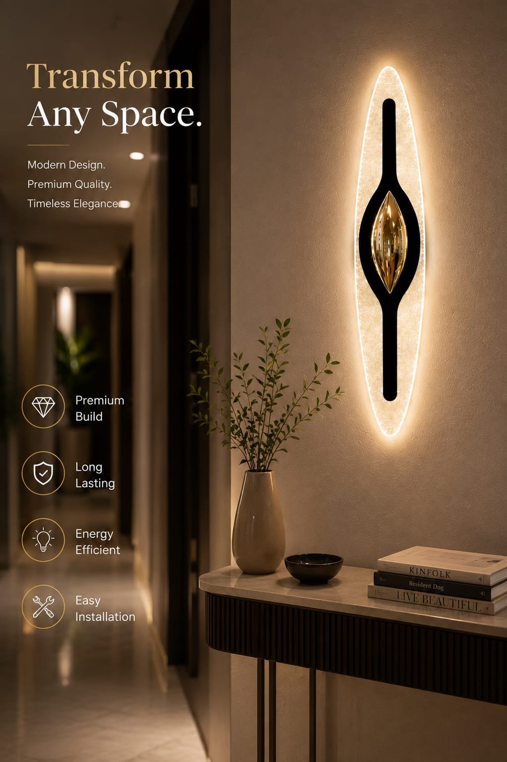 Acrylic LED Wall Light