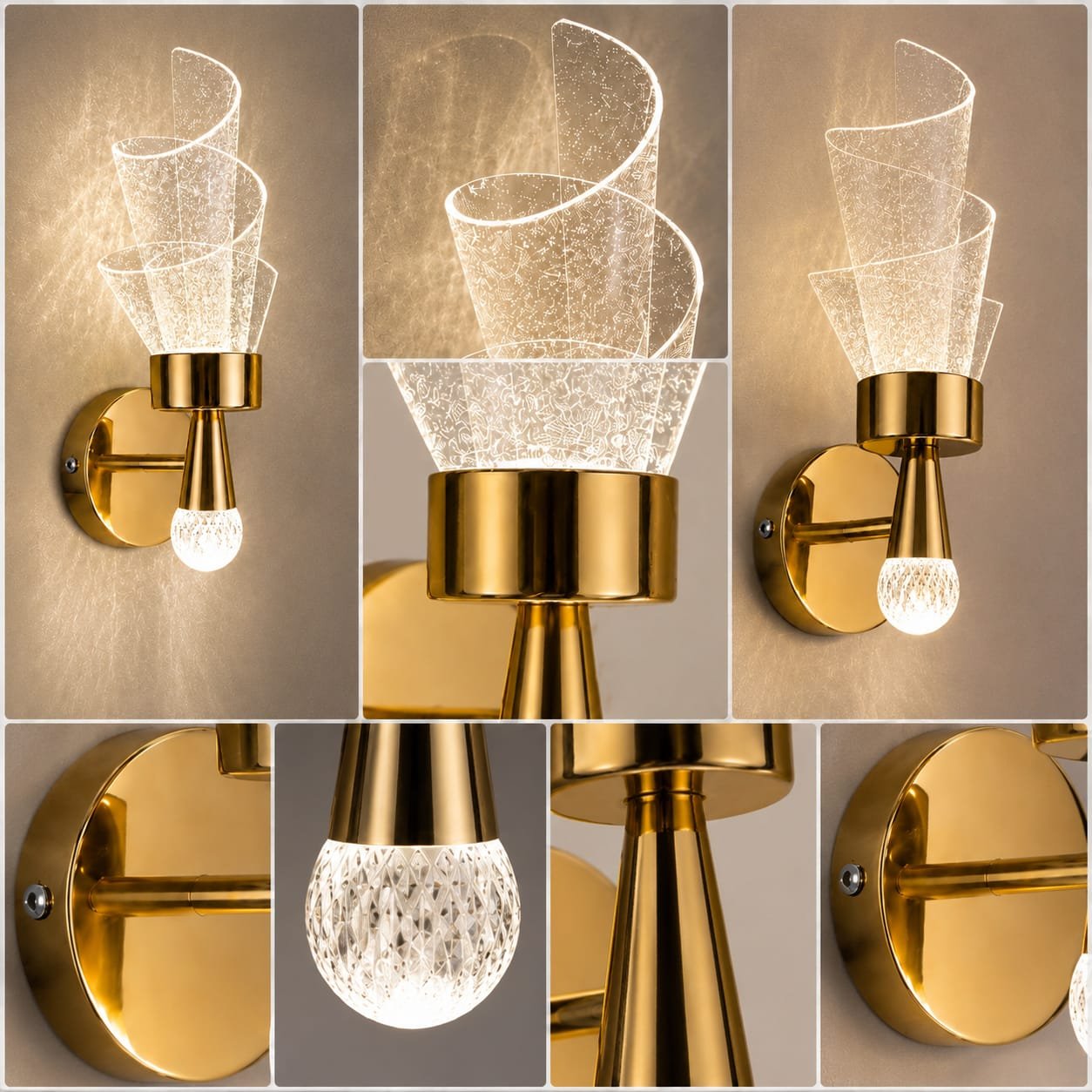 Luxury Flower LED Wall Light