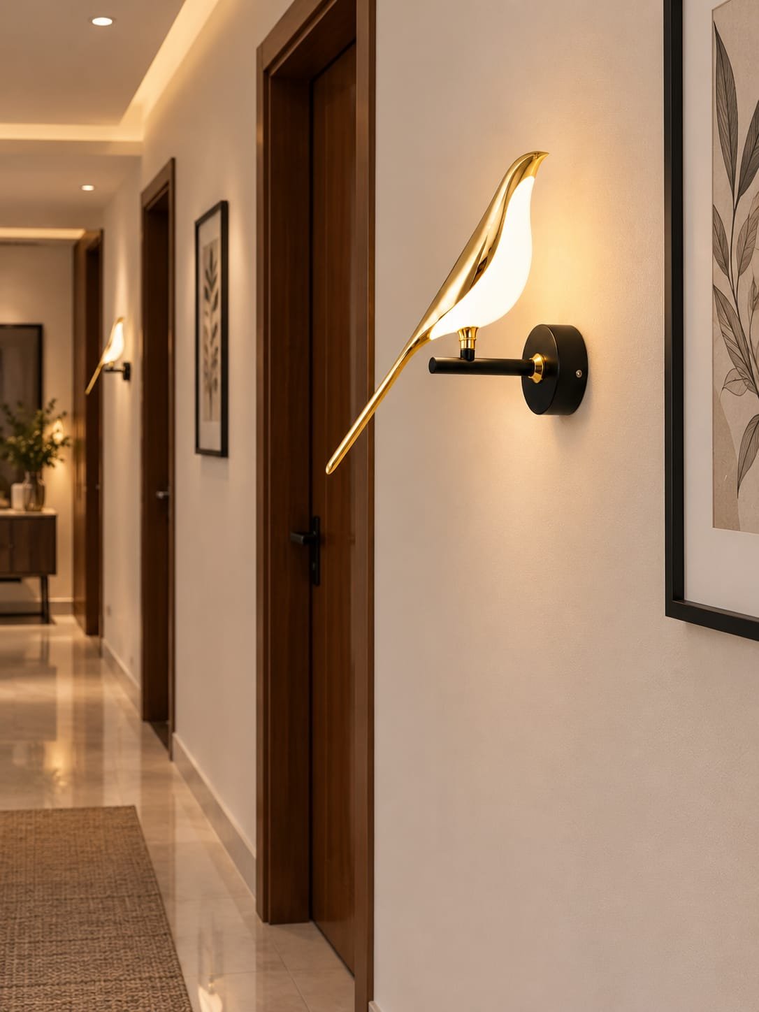 Golden Bird LED Wall Light