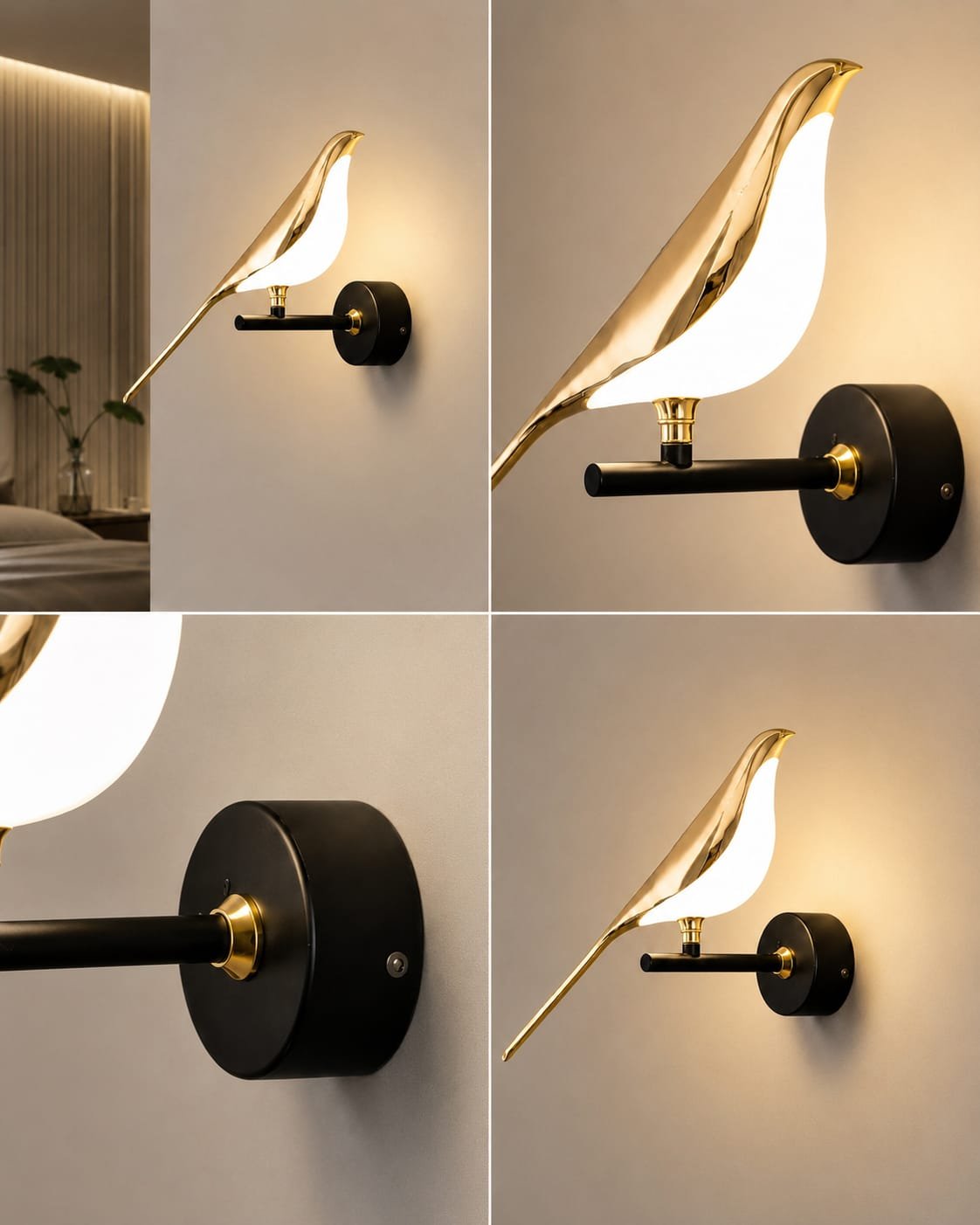 Golden Bird LED Wall Light
